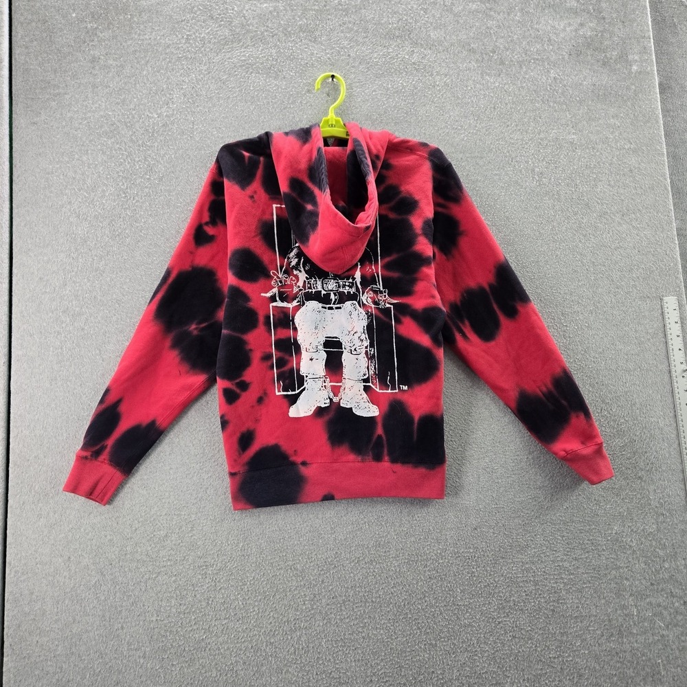 Shoe Palace Men Hoodie S Red‎ Tie-Dye Death Row Records Fleece Logo